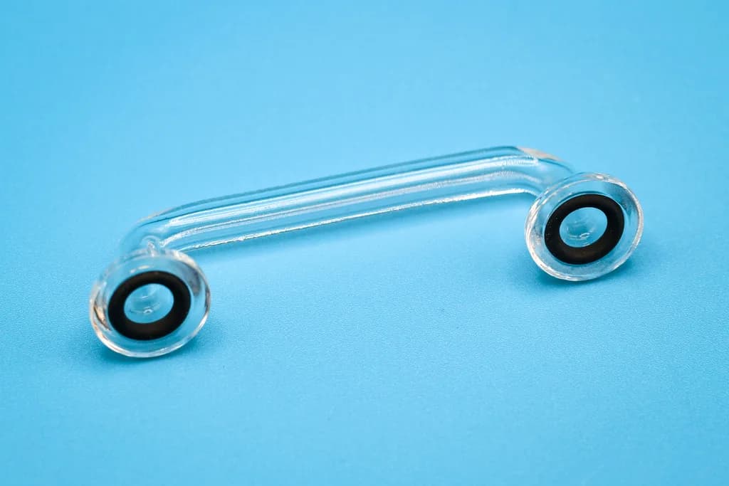Quarzglasbrücke 65 mm, einschließlich O-Ringe