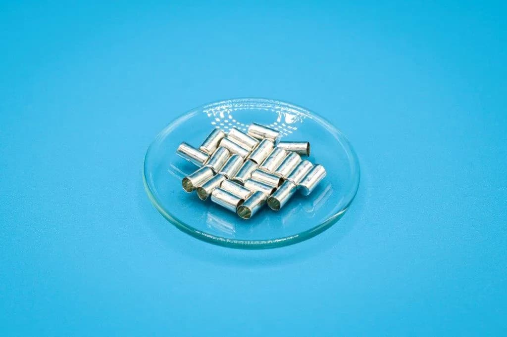 Silberkapseln für Flüssigkeiten 3,5 x 4 mm, V = 0,025 ml
