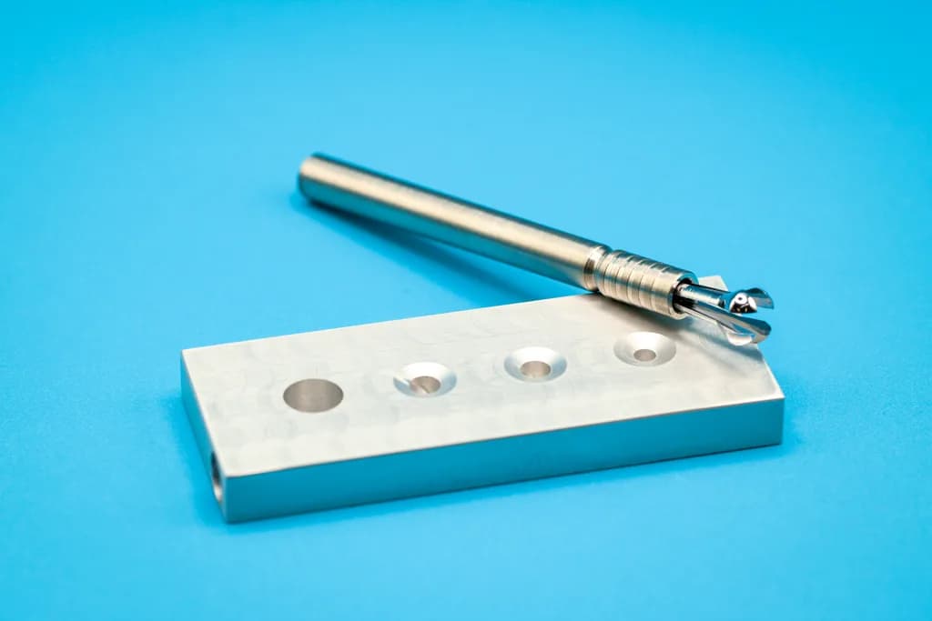 Sealing device for solid samples including: 4-hole-plate and closing tool (pencil) for capsules max. Ø 5 mm
