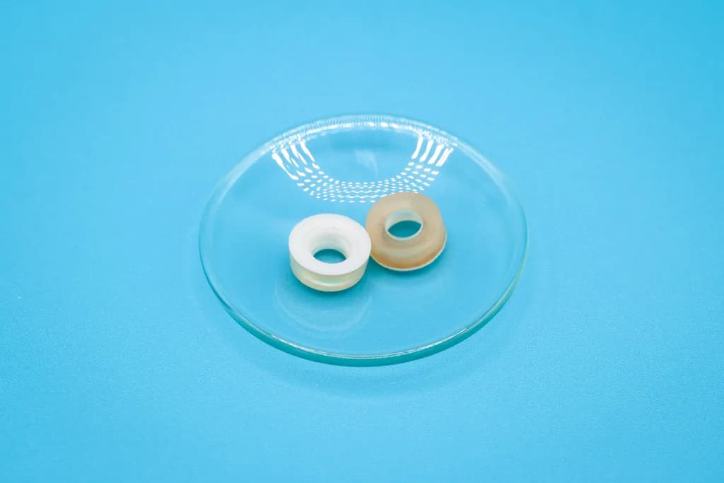 Silicone seals 6 x 3 mm, PTFE coated for cap GL14
