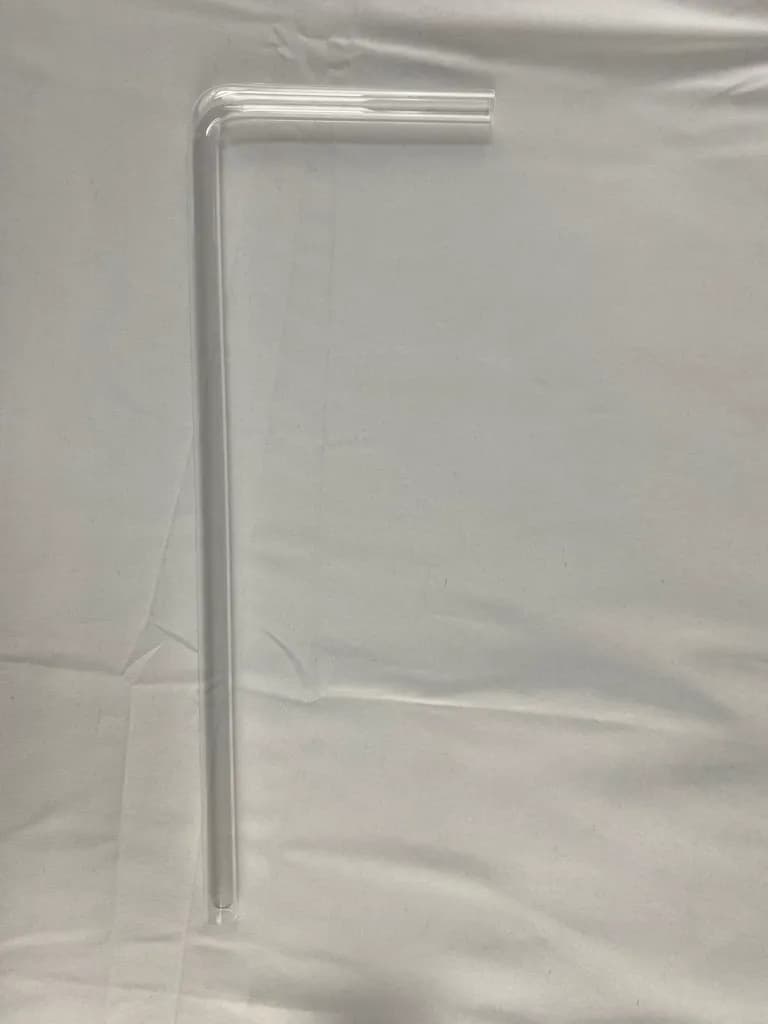 Quartz tube L-form for High TOC
