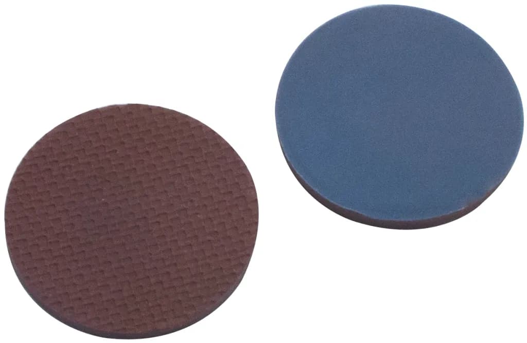 22 mm Septum, Butyl rot / PTFE grau, 55° shore A, 2,4 mm, gerippt für Schraubkappen ND24