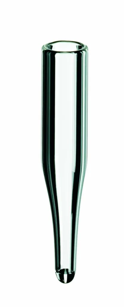 0,25 ml Mikroeinsatz, 31 x 6 mm Klarglas, 15 mm Spitze