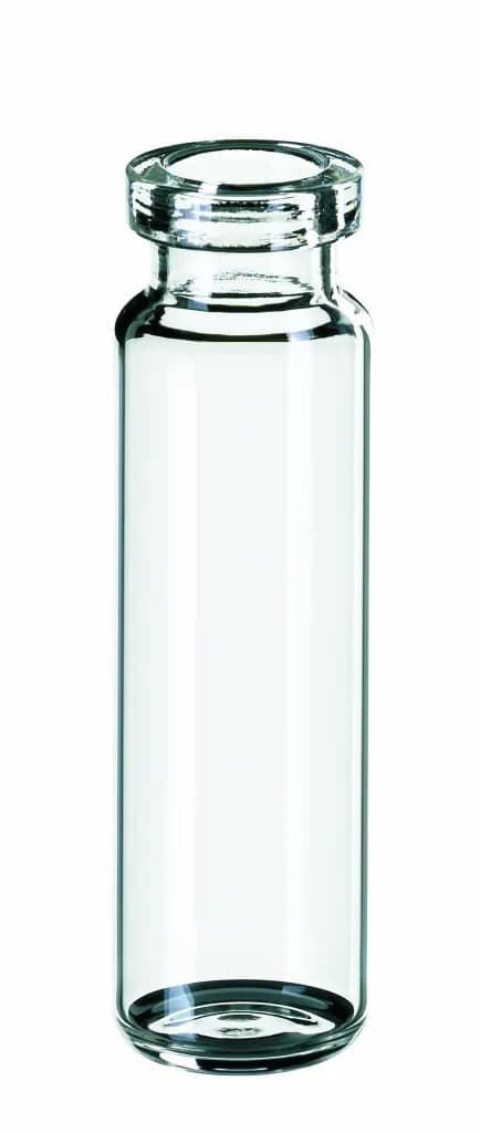 20 ml SPME-Flasche, 75,5 x 22,5 mm, Klarglas, HS-Boden, Spezialrollrand
