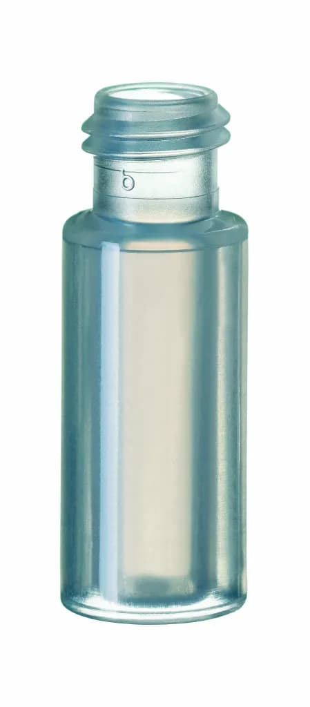 0.7ml PP Kurzgewinde Mikroflasche, transparent, 32 x 11.6mm