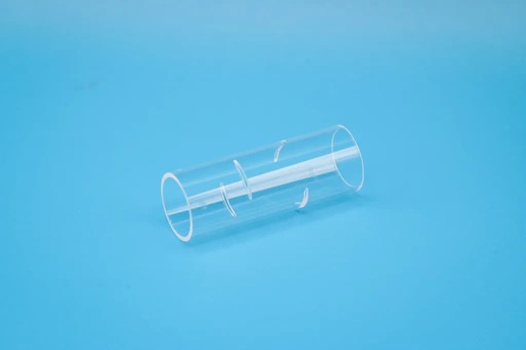 Aschefinger aus Quarzglas, 60 mm, geschlitzt