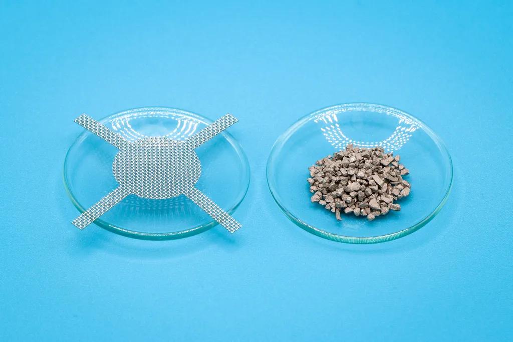 Wolframsatz, komplett, Vorteils-Set 2,5 kg Wolfram-Granulat und 125 Abstandhalter