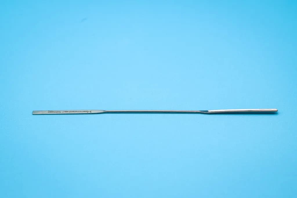 Mikrodoppelspatel, 150 mm, Ø 1,8 mm  Spatelbreite: 3 mm, Spatellänge: 40 mm