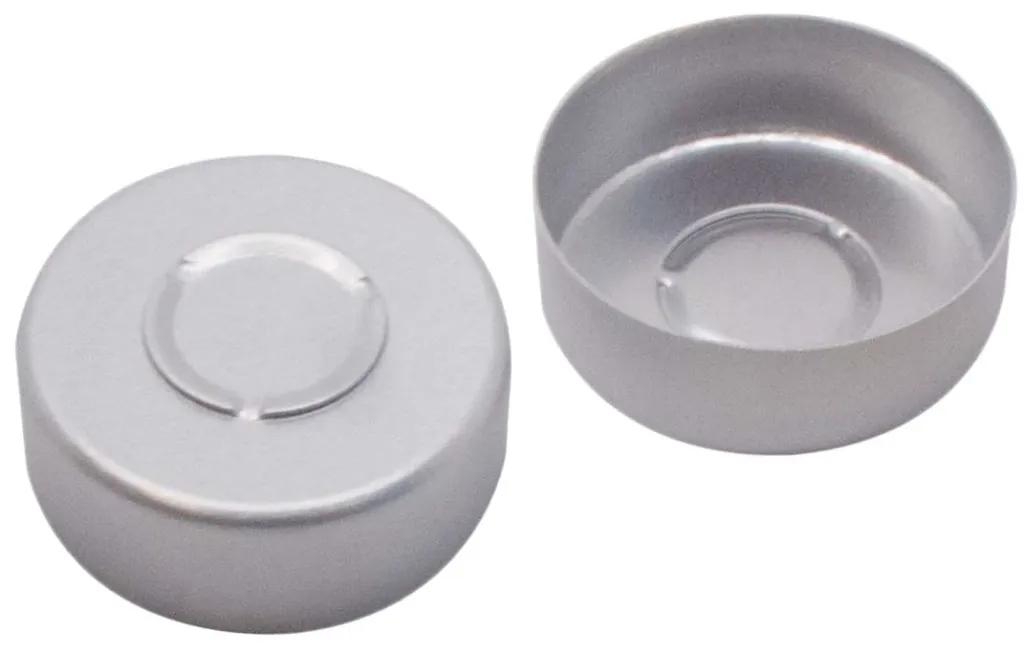 20 mm Aluminium Bördelkappe walzblank, Mittelabriß