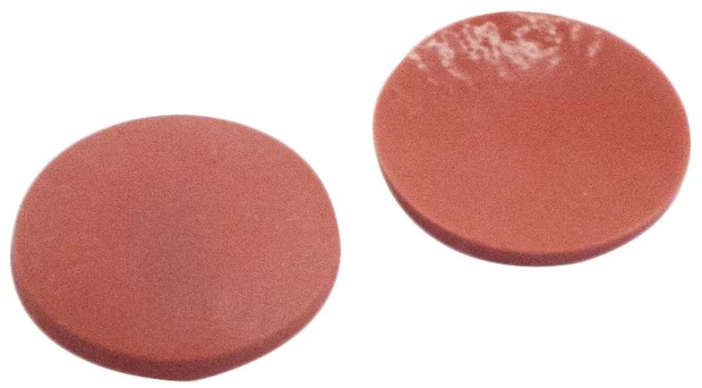 8mm Septa, Nat. Rubber red-organge/TEF transp., 55°shore A, 1.0mm
