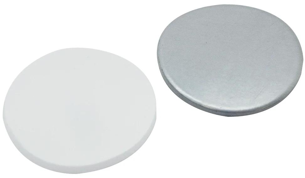 20mm Septa silicone white/Aluminum foil silver 50°shore A, 3.0mm
