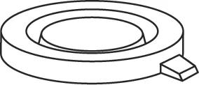 22 mm PE Schnappdeckel, transparent, geschlossen