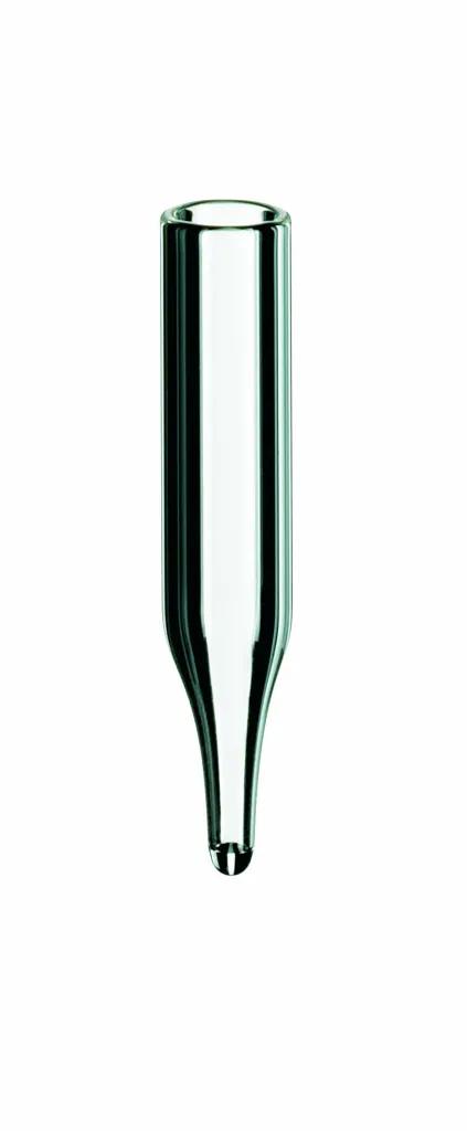 0,1 ml Mikroeinsatz 31 x 6 mm, Klarglas, 12 mm Spitze