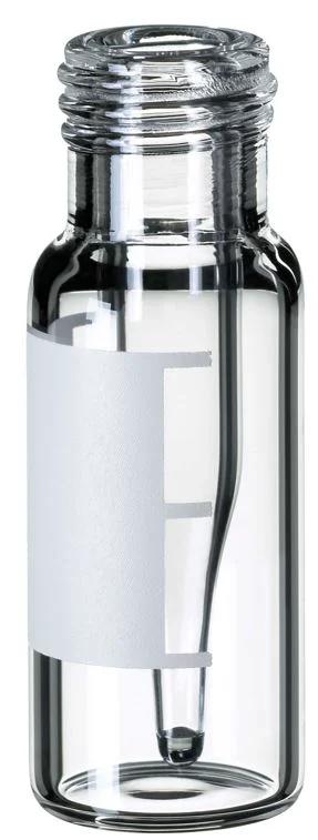 short thread vial with integrated 0.2mL micro-insert 32x11.6mm,clear glass,1hydrol.class