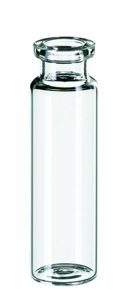 20 ml Headspace-vial 75.5 x 22.5 mm, ND20 crimp neck, flat bottom, long neck, clear glass