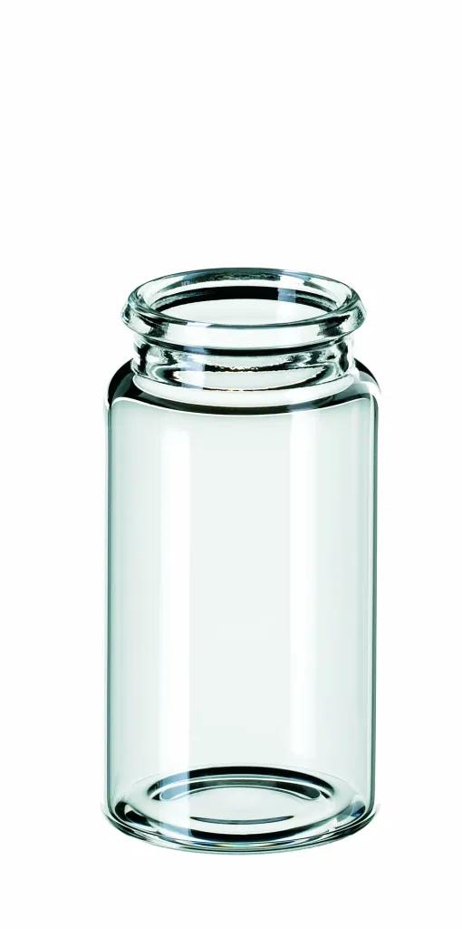 15 ml Schnappdeckelflasche ND22, 48 x 26 mm Klarglas, 3. hydrolytische  Klasse
