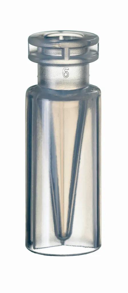 0,3 ml PP-Schnappring-Mikroflasche transparent, 32 x 11,6 mm