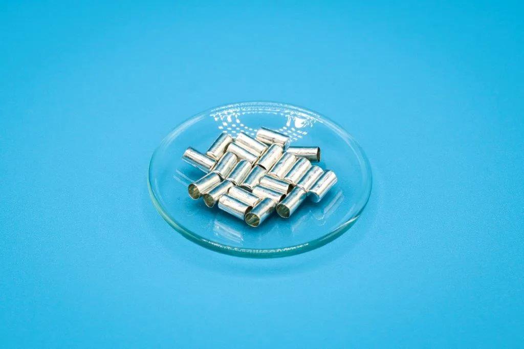Smooth tin capsules 5 x 12 mm